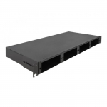 DeLOCK 19" LWL HD (High Density) patch panel 1 U (black, for HD cassettes or LWL adapter panels)