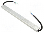 Power supply: switching | 75W | 24VDC | 0&divide;3.15A | IP67 | 30x333x16.5mm