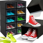 Furniture sections and sets // Kontorim&ouml;&ouml;bel // Zestaw 10x organizer pudełka na buty z klapą szafka regał do szafy - or1077