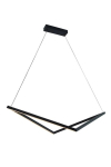 LUMINAIRE PENDANT 32W LED BLACK 1920LM