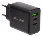 40W fast wall charger, USB + 2x USB-C, QC/PD, 76-025#