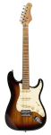 Stagg SES-55 SNB - gitara elektryczna w kolorze sunburst SSS, przetworniki Alnico
