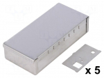 Enclosure: shielding | X: 50mm | Y: 106mm | Z: 26mm | steel