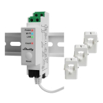 Shelly Pro 3EM 400A DIN rail mountable three-phase energy meter