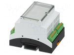 Enclosure: for DIN rail mounting | Y: 89.7mm | X: 71.6mm | Z: 60.7mm
