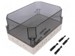 Enclosure: multipurpose | X: 180mm | Y: 254mm | Z: 137mm | TK PS | grey