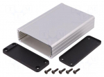 Enclosure: with panel | 1457 | X: 84mm | Y: 120mm | Z: 28mm | aluminium
