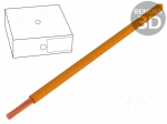 Wire | H07V-K | stranded | Cu | 35mm2 | orange | PVC | 450/750V | 100m