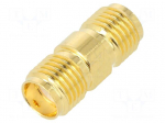 Coupler | SMA female,both sides | straight | 50&Omega; | teflon