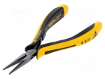 Pliers | precision,half-rounded nose | ESD | 140mm