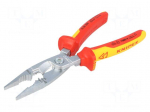 Pliers | insulated,universal | Version: insulated | steel | 200mm