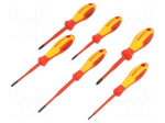 Kit: screwdrivers | Pcs: 6 | insulated | 1kVAC