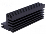 Heatsink: extruded | TO220 | black | L: 84mm | W: 30mm | H: 31mm | 5.5K/W