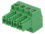 Pluggable terminal block | Contacts ph: 3.5mm | ways: 4 | straight
