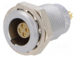 Connector: circular | Series: 00 | socket | female | soldering | PIN: 4