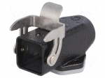Enclosure: for HDC connectors | Han M | size 24B | with latch | side
