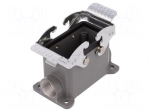 Enclosure: for HDC connectors | size 10B | with double latch | PG16