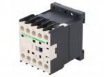 Contactor: 4-pole | NC x2 + NO x2 | 24VDC | 9A | DIN,on panel | TeSys K