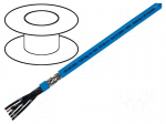 Wire | OZ-BL-CY | 7x1,5mm2 | tinned copper braid | PVC | blue | 300/500V