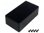 Enclosure: multipurpose | X: 66mm | Y: 121mm | Z: 39mm | 1590 | aluminium