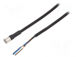 Connection lead | M8 | PIN: 4 | straight | Len: 10m | plug | 1A | -10&divide;80&deg;C