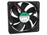 Fan: DC | axial | 12VDC | 120x120x25mm | 127.42m3/h | 34dBA | Len: 330mm
