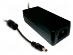 Power supply: switched-mode | 48VDC | 1.25A | Out: 5,5/2,1 | 60W | 91%
