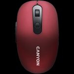 Canyon 2 in 1 Wireless optical mouse with 6 buttons, DPI 800/1000/1200/1500, 2 mode(BT/ 2.4GHz), Battery AA*1pcs, Red, silent switch for right/left keys, 65.4*112.25*32.3mm, 0.092kg