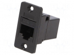 Coupler | coupler | Slim | Cat: 6 | unshielded | 8p8c | 29mm | plastic