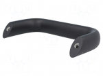 Holder | aluminium | black | H: 48mm | L: 125mm | W: 20mm | GN 565.2 | handle