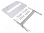DIN rail frame set with covers