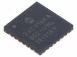 IC: PIC microcontroller | 16kB | 32MHz | SMD | QFN28 | PIC24 | tube