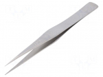 Tweezers | 127mm | for precision works | Blade tip shape: sharp