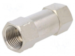 Check valve | Working press: 2&divide;8bar | nickel plated brass