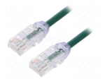 Patch cord | TX6A-28&trade;,U/UTP | Cat: 6a | RJ45 plug,both sides | wire