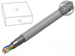 Wire | SF/UTP | Cat 5e | 4x2x26AWG | Cu | stranded | PVC | grey | 100m