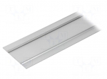 Cover | silver | 2m | aluminium | for profiles | WALLE12