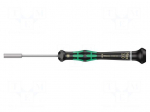 Screwdriver: precision | 6-angles socket | HEX 3mm