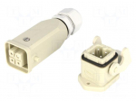Connector: HDC | male + female | 10A | 400V | Han Kit | PIN: 4 | 3+PE | M20
