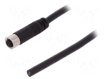 Connector: M8 | 2m | female | PIN: 4 | 3A | 30V | IP67 | straight | plug