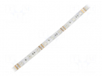 LED tape | RGB | 5050 | LED/m: 48 | 10mm | white PCB | IP65 | 9W/m | 12VDC