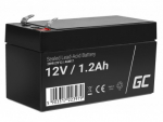 12V 1.2Ah aku :: AGM: VRLA :: 12 volti, 1.2 ampertundi (Ah) :: Klemmi t&uuml;&uuml;p T1 (4.75mm)