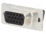 Connector: D-Sub HD | PIN: 15 | plug | female | straight | size 1