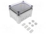 Enclosure: junction box | X: 151mm | Y: 191mm | Z: 126mm | polycarbonate