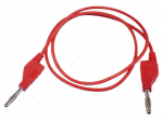 Test lead | 30VAC | 3A | banana plug 4mm,both sides | Len: 1m | red