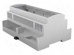 Enclosure: for DIN rail mounting | Y: 90.5mm | X: 142.3mm | Z: 62mm