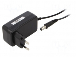 Power supply: switching | mains,plug-in | 12VDC | 2A | 24W | 86.2% | POSC