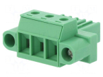 Connector: pluggable terminal block | plug | female | 20A | 300V | 1x3