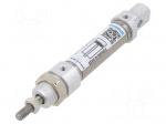 Round cylinder | Piston diam: 16mm | Piston stroke: 25mm | 1&divide;10bar