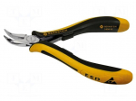 Pliers | curved,half-rounded nose | ESD | 120mm